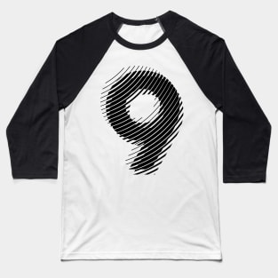 blurred 9 Baseball T-Shirt